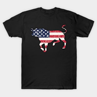 bull american flag T-Shirt